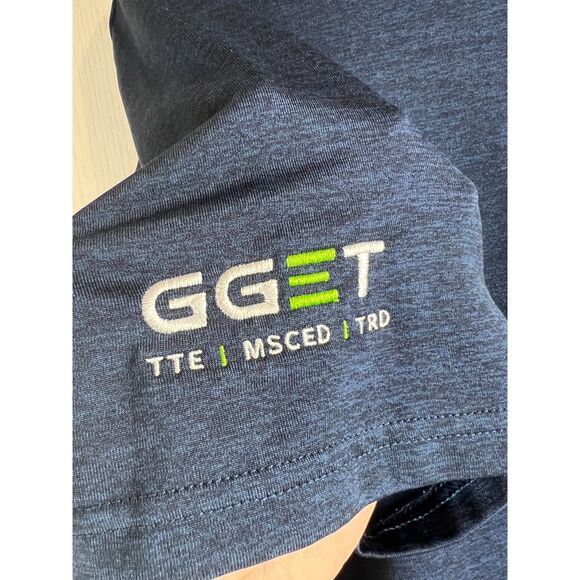 Under Armour The Playoff Polo Golf Shirt Navy Blue Short Sleeve Logo Men's XL - Picture 4 of 10